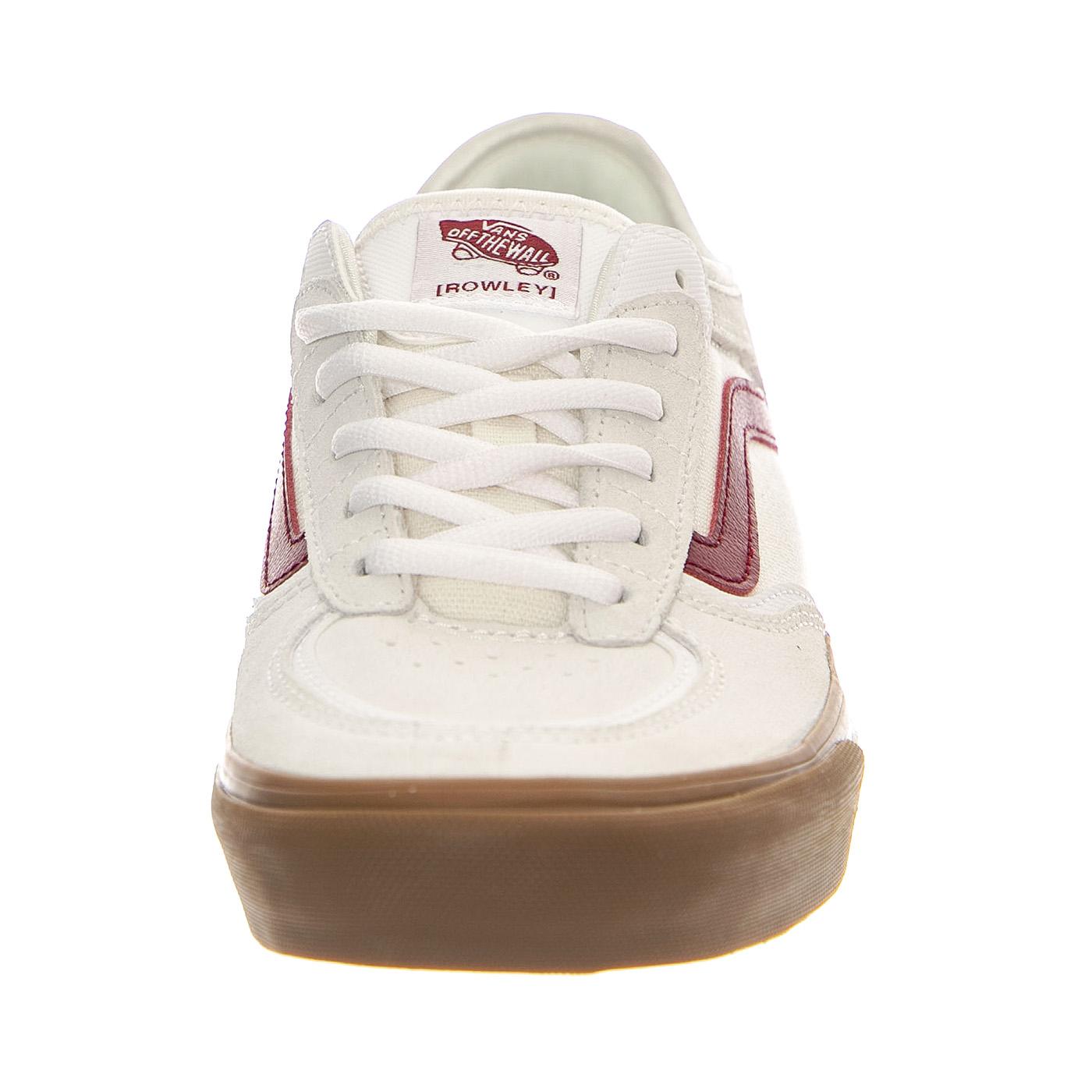 Skate Rowley Red / White / Gum - Scarpe Uomo Bianche VN0A2Z3O6LQ1  VANS 