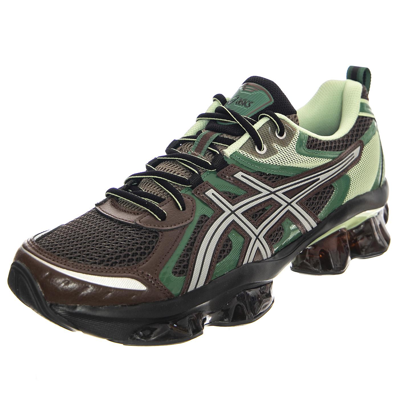 Gel Quantum Kinetic Dark Sepia / Shamrock Green Shoes - Scarpe Stringate Profilo Basso Uomo Multicolore 1203A270-251  ASICS 