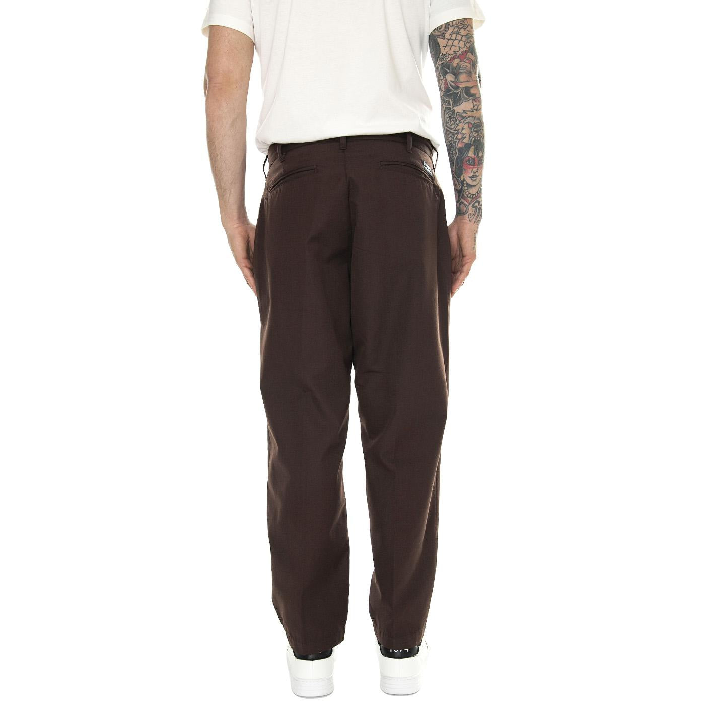 Fubar Pleated Pant Java Brown - Pantaloni Uomo Marroni 142020201-JVA  OBEY 