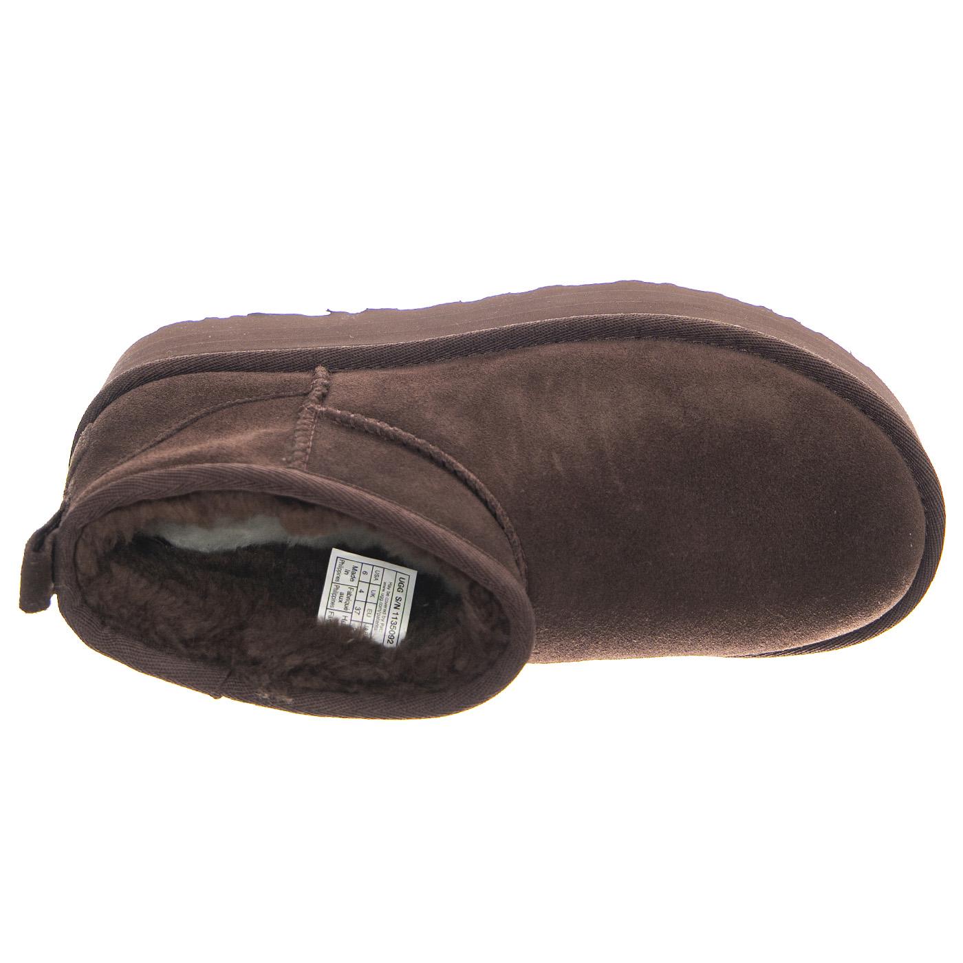 W Classic Ultra Mini Platform Burnt Cedar - Stivaletti Donna Marroni 1135092-BCDR  UGG 