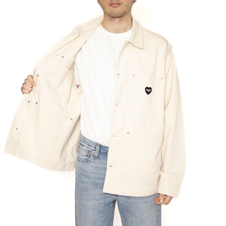 Drewe Chore Coat Natural - Giacca Uomo Bianca I034823.0502  CARHARTT WIP 