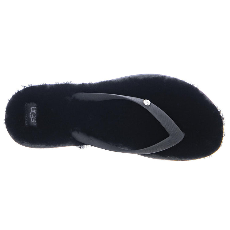 Womens Fluffie II Black Sandals UGSFLUFBK1099835W  UGG 