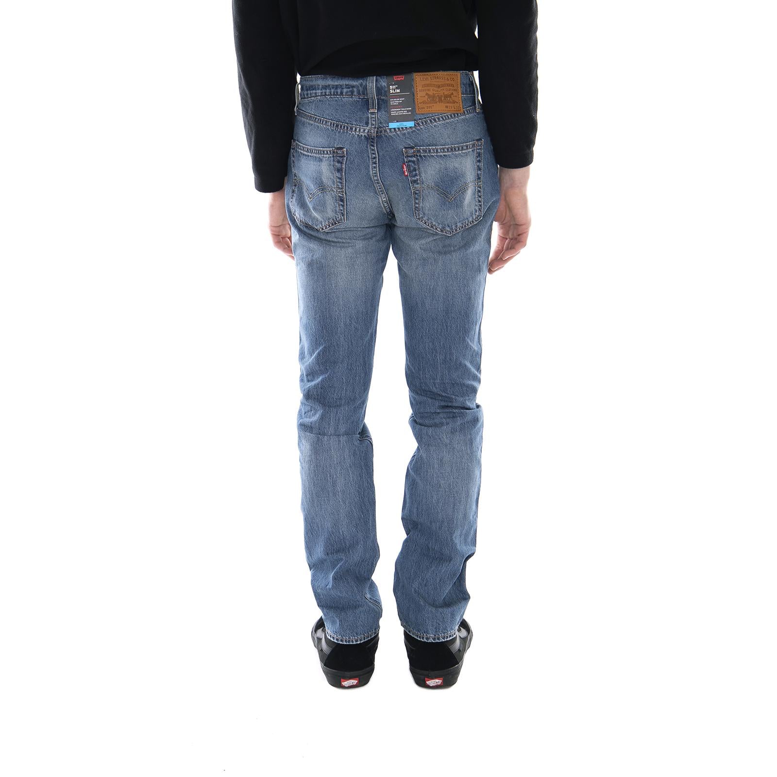 511 Slim Fit - Wobbegong Warp Cool Blue - Denim Jeans Uomo Blu 04511-3297 . LEVIS 