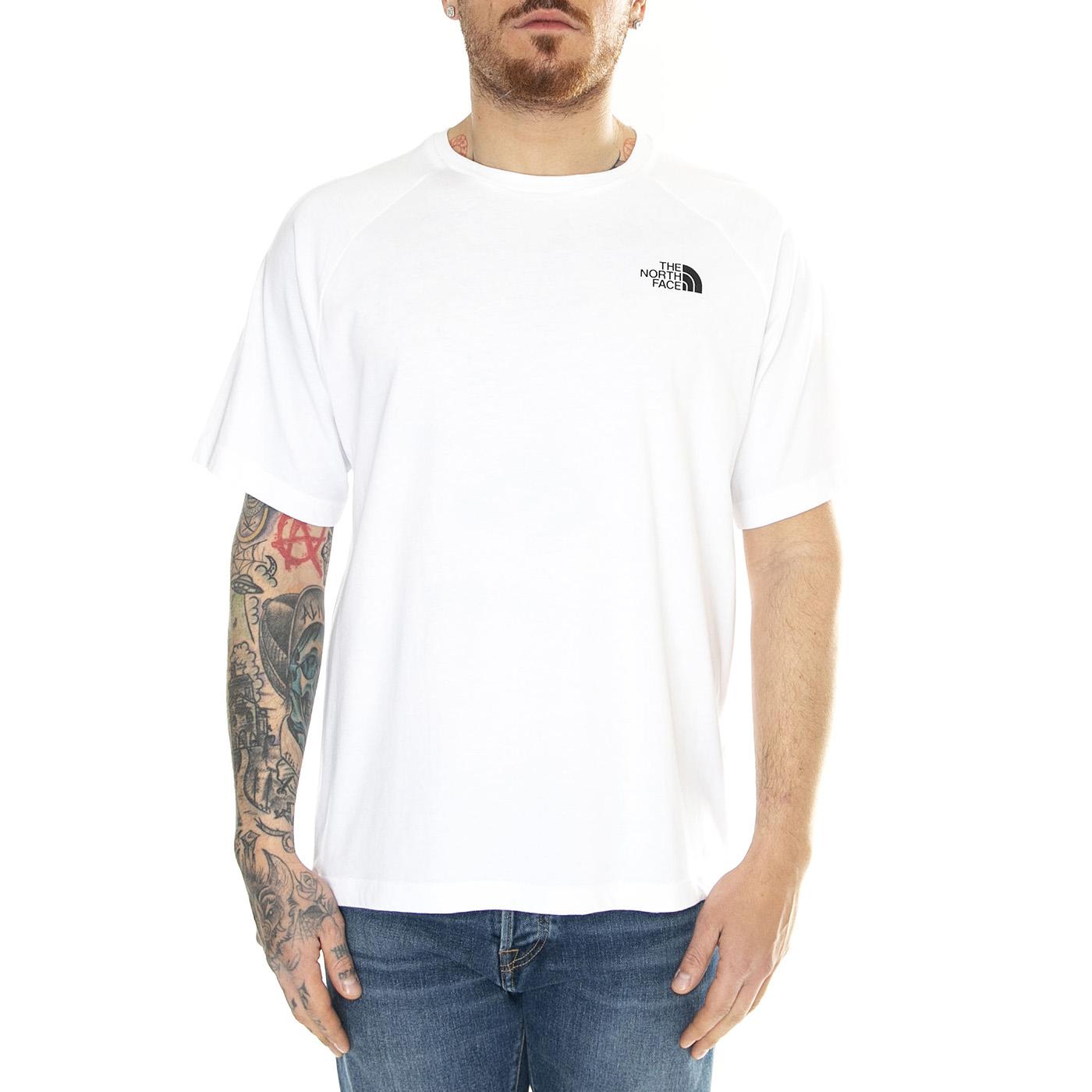 M S/S North Face Tee Tnf White - Maglietta Girocollo Uomo Bianca NF0A87NUFN41  THE NORTH FACE 