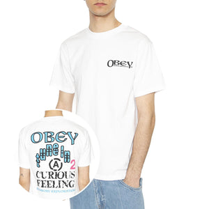 Obey Sensory Exploration Tee White - Maglietta Girocollo Uomo Bianca 165264084-WHT  OBEY 