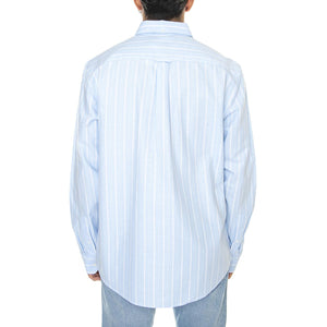 M' Brewer Wide Stripe - Camicia Uomo Blu F4WSD027-468  FARAH 