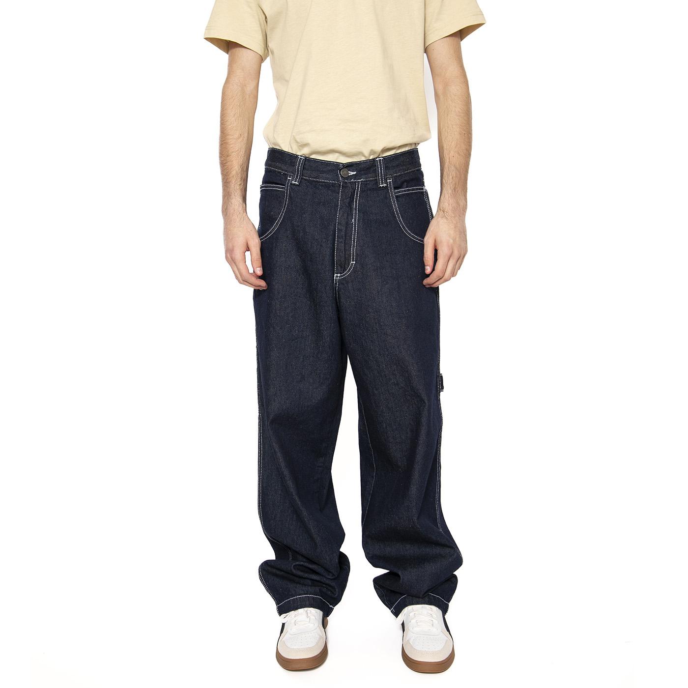 Blueskin Jeans R. Bianco / L Denim Blue - Pantaloni Denim Jeans Uomo Blu DNMB  BLUESKIN 