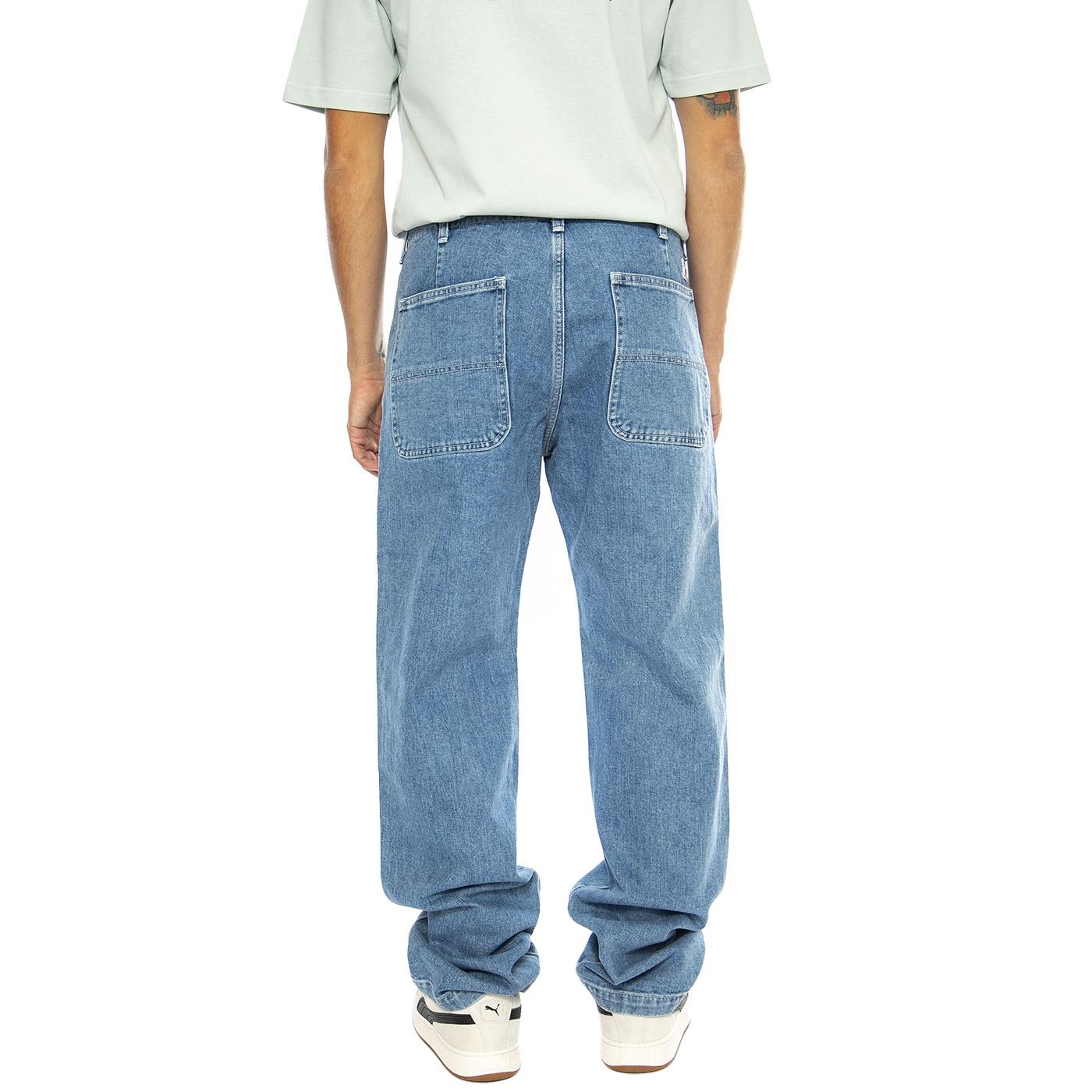 Work Pant Blue - Pantaloni Denim Jeans Uomo Blu I032822.01.X1.  EDWIN 