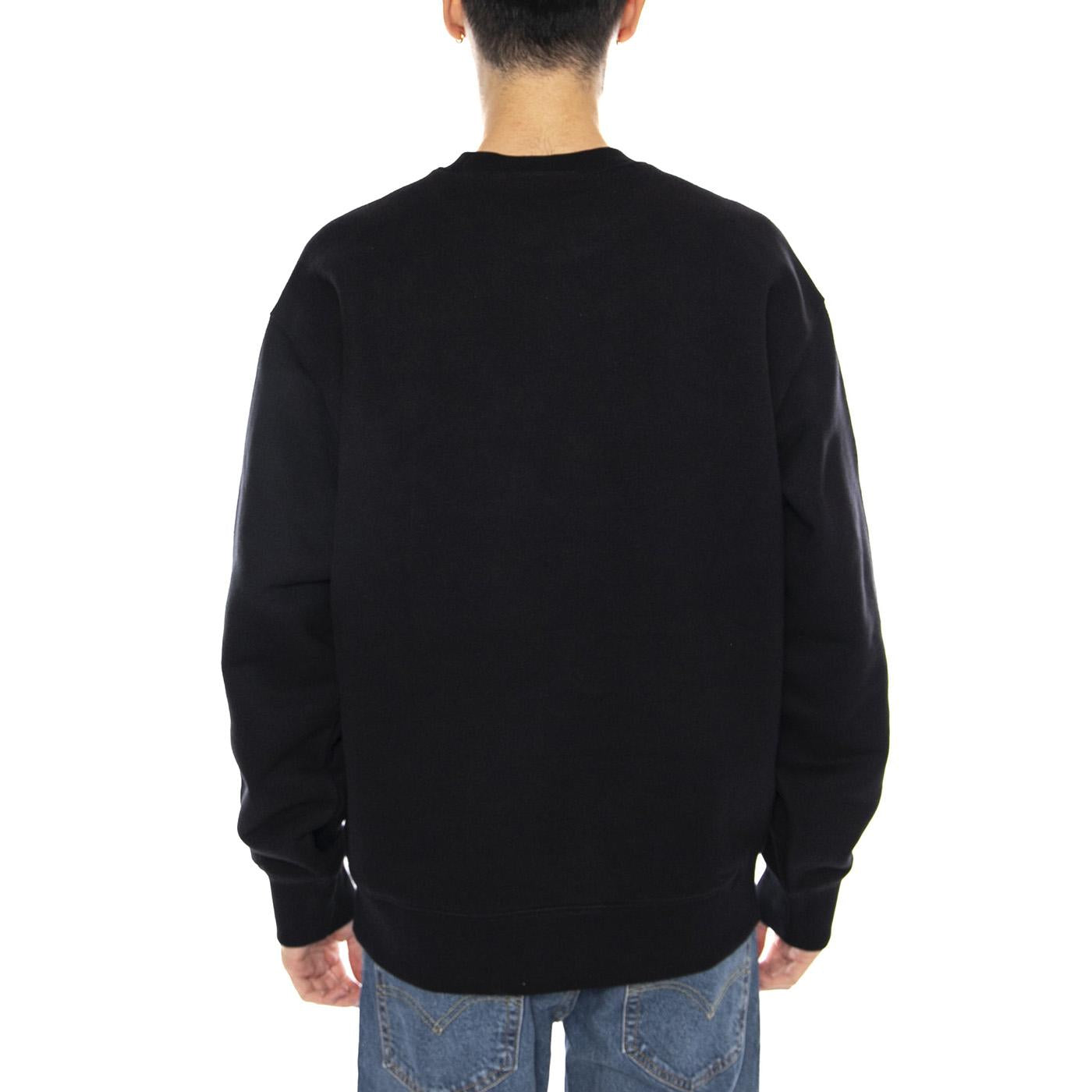 Big School Sweat Black -- Felpa Girocollo Uomo Nera I035648.89XX . CARHARTT WIP 