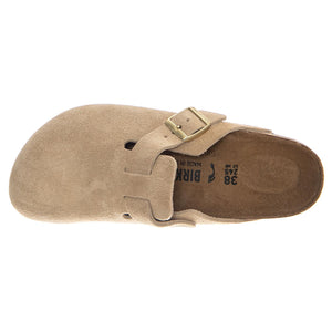 Boston - Suede Leather - Narrow Fit - Sandali Unisex Beige 1030883 SDL BIRKENSTOCK 