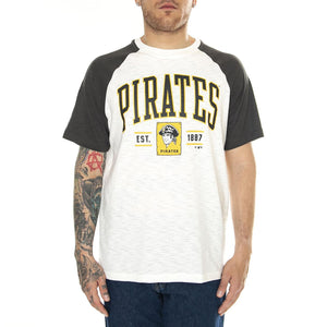 Pittsburgh Pirates Fanatics Heritage Biblend SS Tee white/black - Maglietta Girocollo Uomo Bianca 01KQ-EP09-PBB-KR8 . FANATICS 