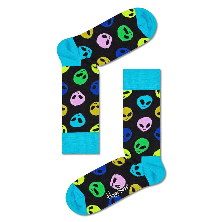 Alien Sock 9300 - Calzini Neri / Multicolore ALI01-9300  HAPPY SOCKS 