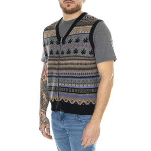 Gilber Sweater Vest Multi - Cardigan Uomo Multicolore KN00472-MULTI  HUF 