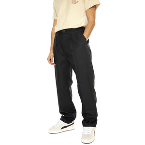Fubar Pleated Pant Black - Pantaloni Uomo  Neri 142020241-BLACK  OBEY 