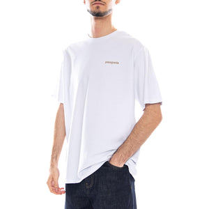 M's Fitz Roy Icon Responsibili-Tee - Maglietta Girocollo Uomo Bianca 37838 WHI PATAGONIA 