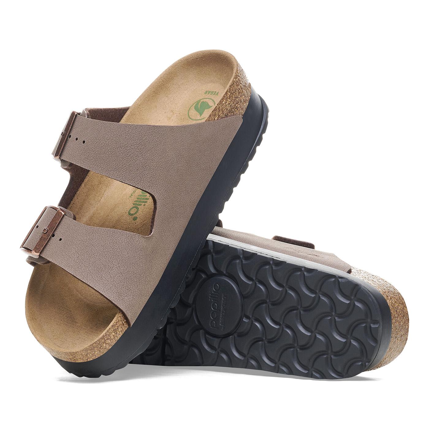 Arizona Platform mocca veg, Birko Flor - Sandali Donna Marroni 1027417  BIRKENSTOCK 