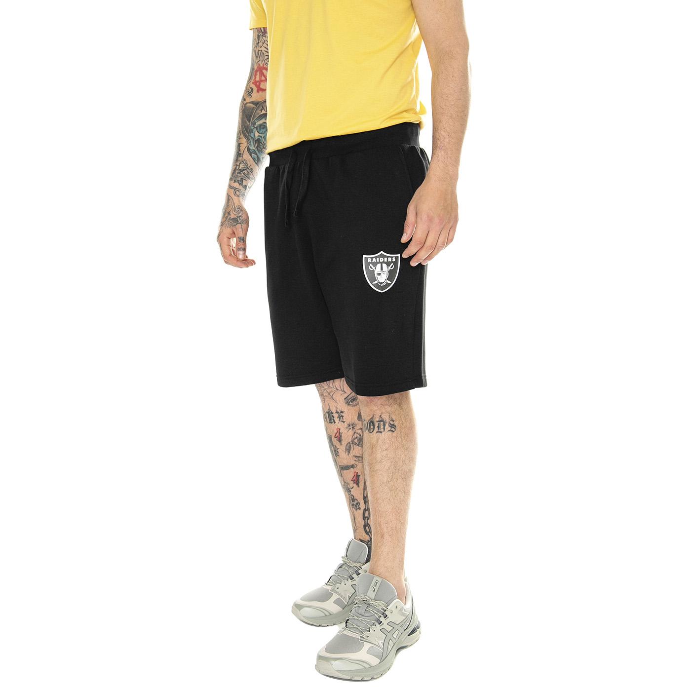 Las Vegas Raiders Primary Logo Graphic Fleece Short black - Bermuda Uomo Neri 112M-127A-8D-04U  FANATICS 
