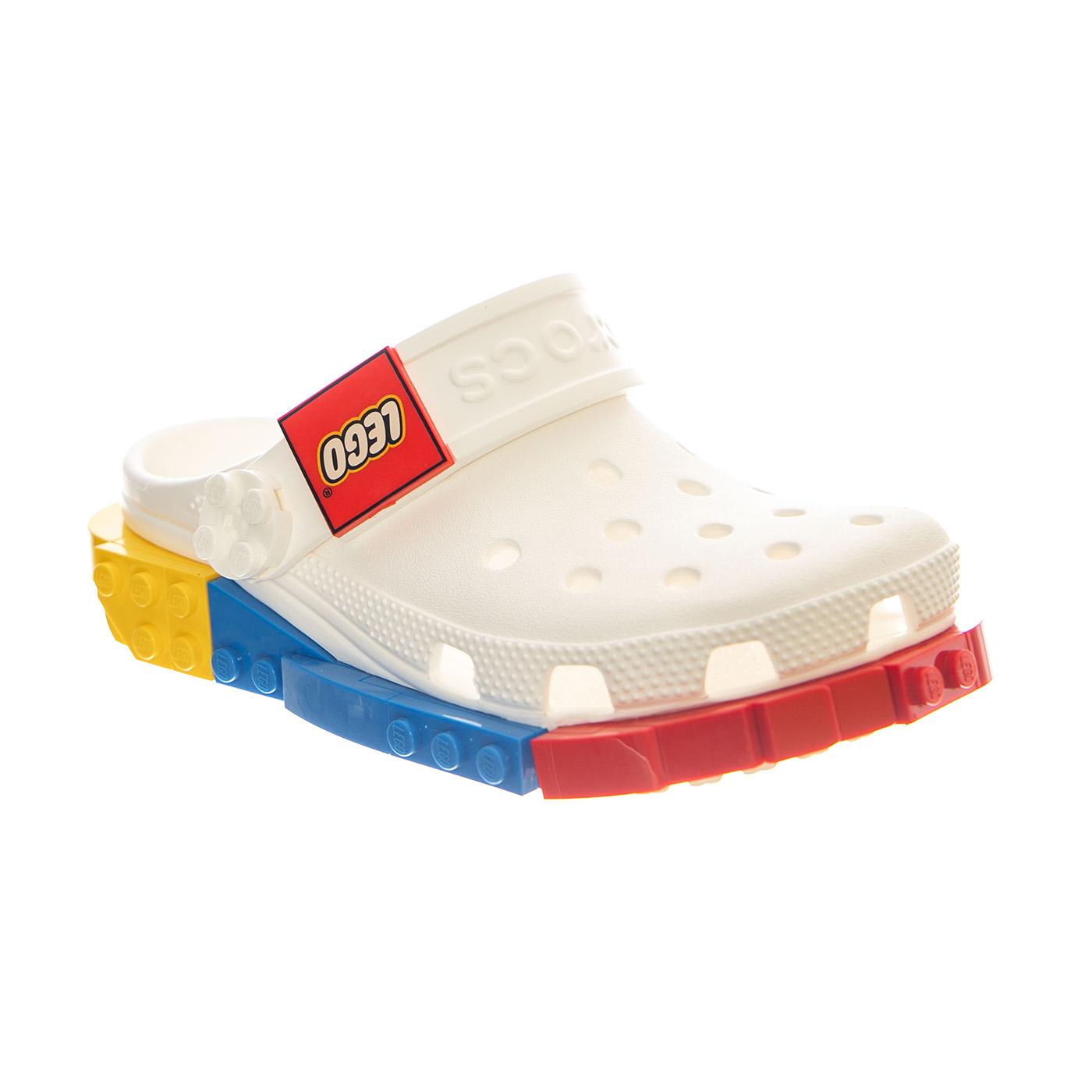 4LW SYSTEM CLOG K WHITE - Sandali Collaborazione con LEGO® Bambino Bianchi CR.211874 WHI CROCS 