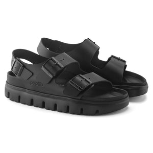 Milano Chunky Exquisite Black, Natural Leather Sandals - Sandali Donna Neri 1024608  BIRKENSTOCK 