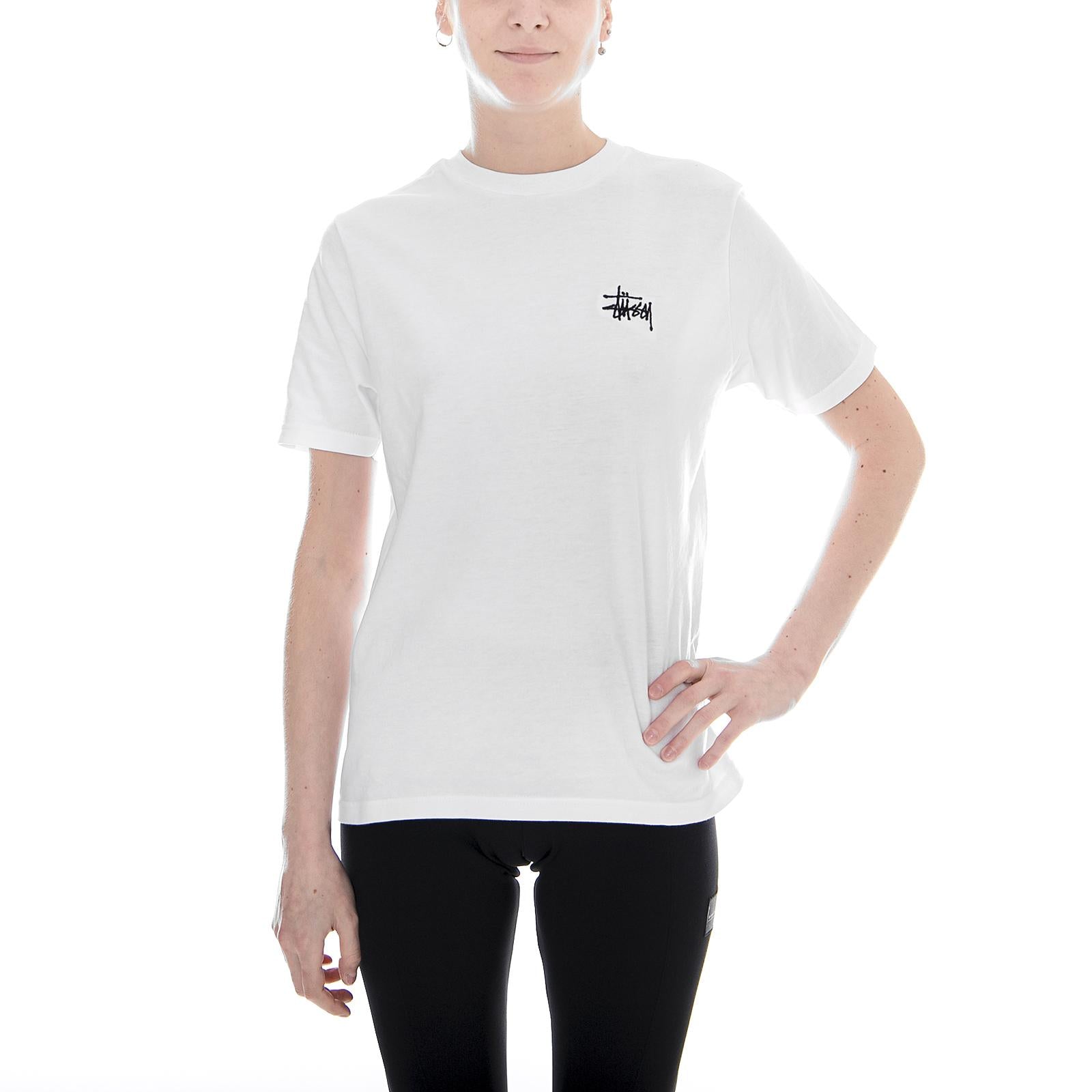 BASIC STUSSY TEE WHITE 116666_4  STUSSY 