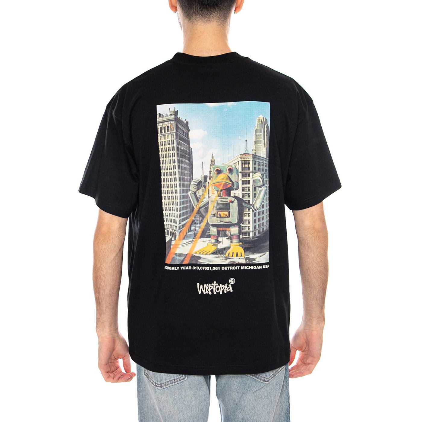 S/S Wiptopia T-Shirt Black - Maglietta Girocollo Uomo Nera I035492.89XX . CARHARTT WIP 