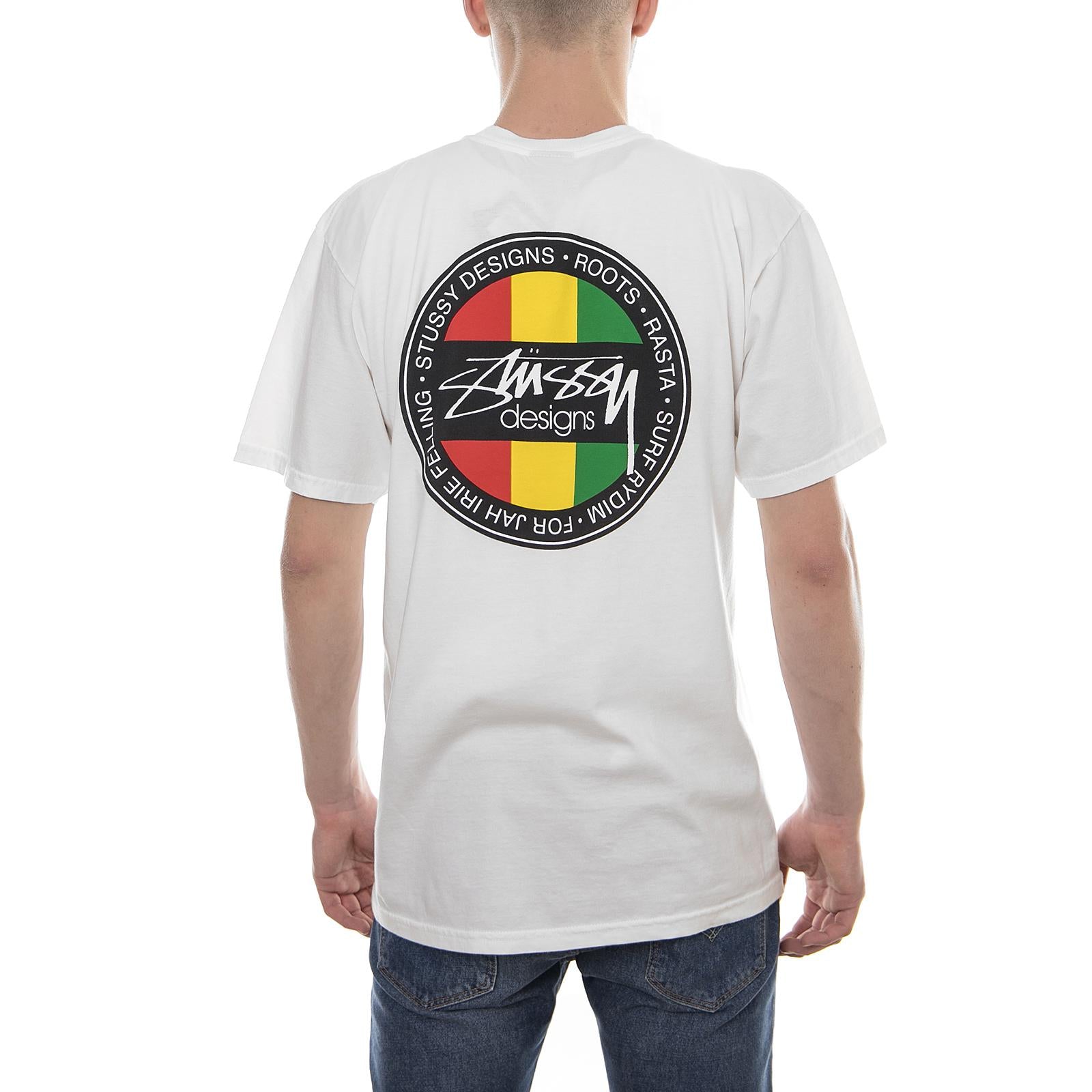 RASTA SK8 PIG. DYED TEE NATURAL 1904239-NATL . STUSSY 