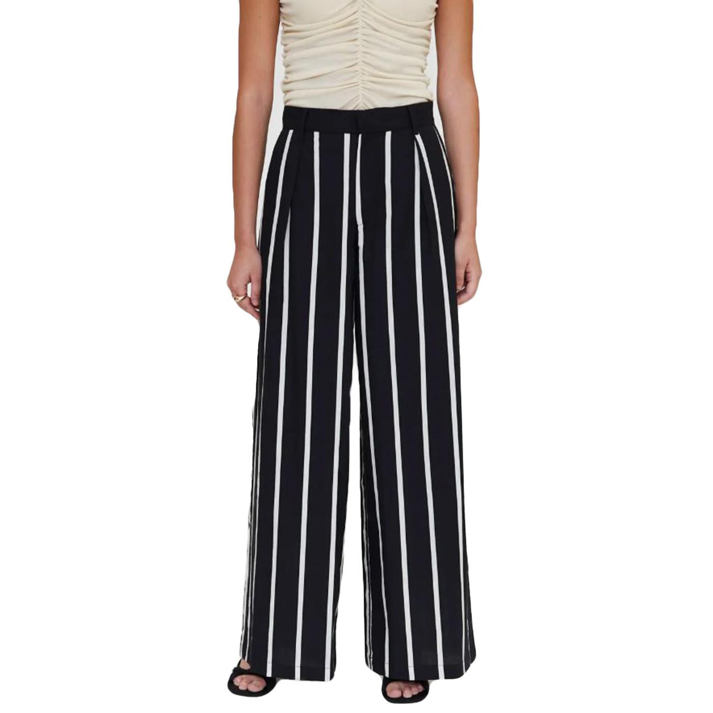 PANTALÓN CON ESTAMPADO GRIMAUD BLACK - Pantaloni Donna Nero / Multicolore 61W/41212 BLK WILD PONY 