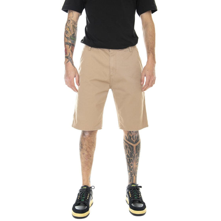 Ruck Single Knee Short Nomad / Stone Washed - Bermuda Uomo Marroni I024892-NO06  CARHARTT WIP 