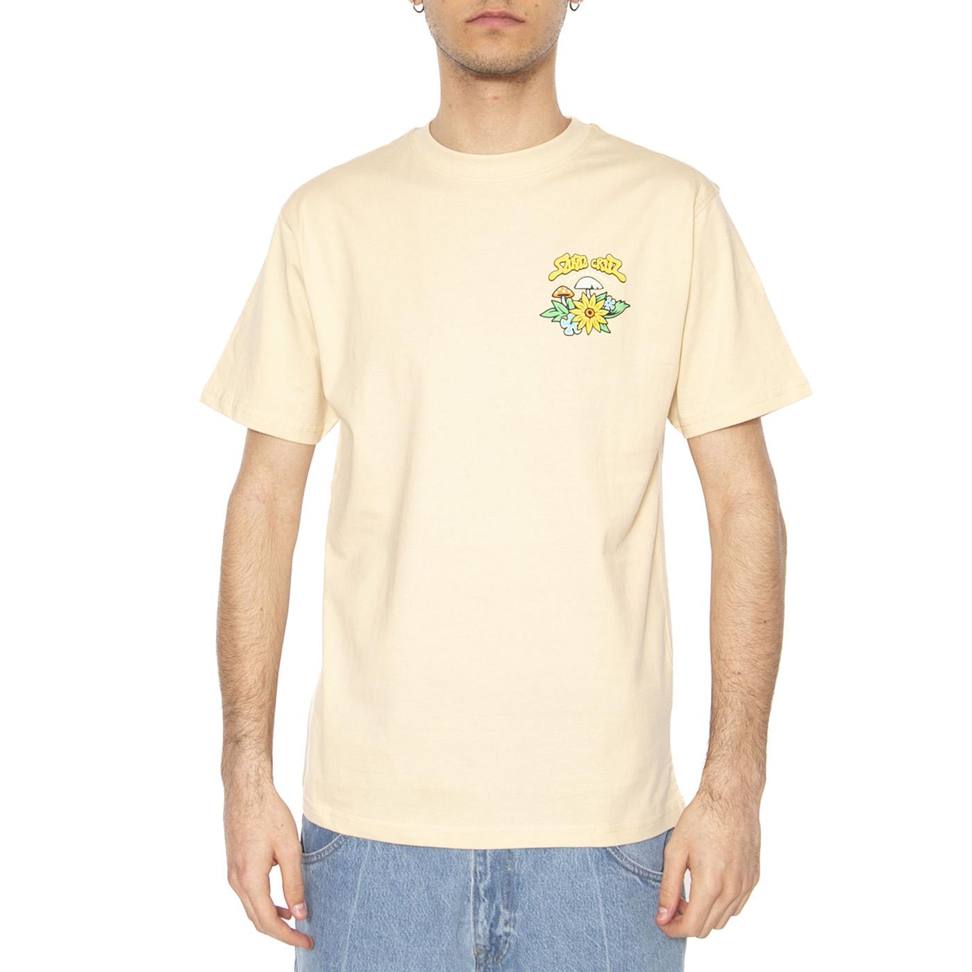 Winkowski 8Baller Trip T-Shirt Blond Wood - Maglietta Girocollo Uomo Beige SCA-TEE-12130  SANTA CRUZ 