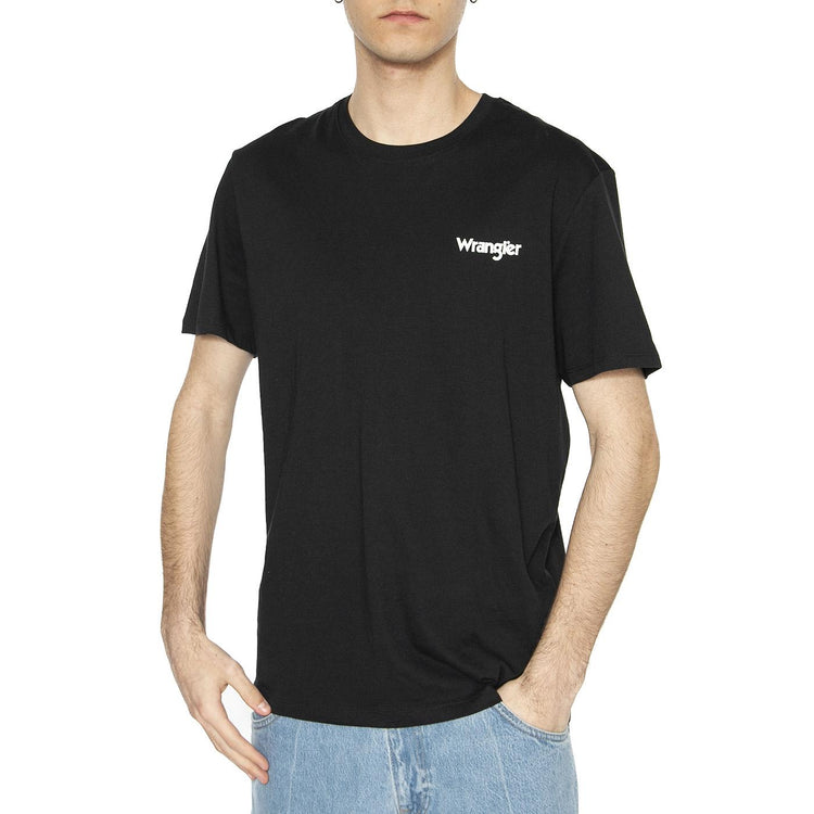 2-Pack Sign Off Tee True Navy / Black - Set Composto da Maglietta Girocollo Uomo Blu + Maglietta Girocollo Uomo Nera 112334265  WRANGLER 