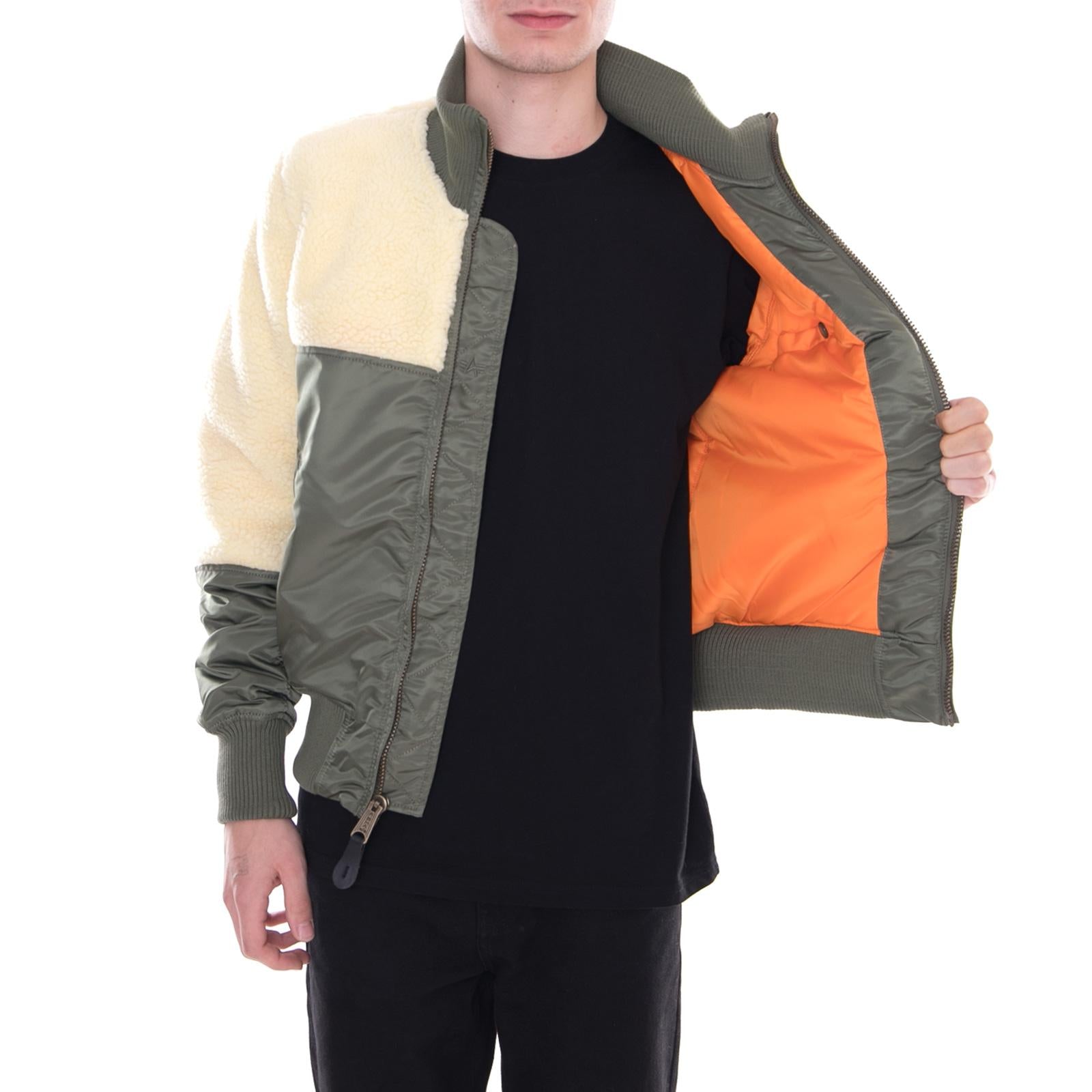 Teddy Jacket Sage Green 188106-01  ALPHA INDUSTRIES 