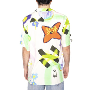 Flower Shop Viscose Shirt - Camicia Maniche Corte Uomo Multicolore 7005-44-7005-44  OAS 