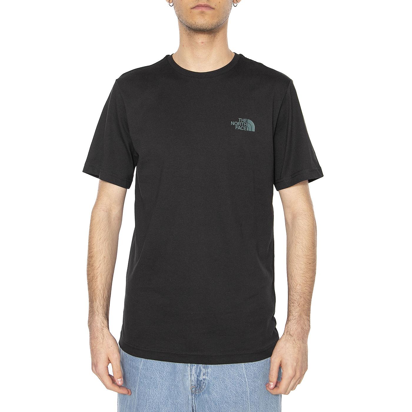 Men's S/S Box Nse Tailgrid Infill Tee - Maglietta Girocollo Uomo Nera NF0A8C4U9431  THE NORTH FACE 