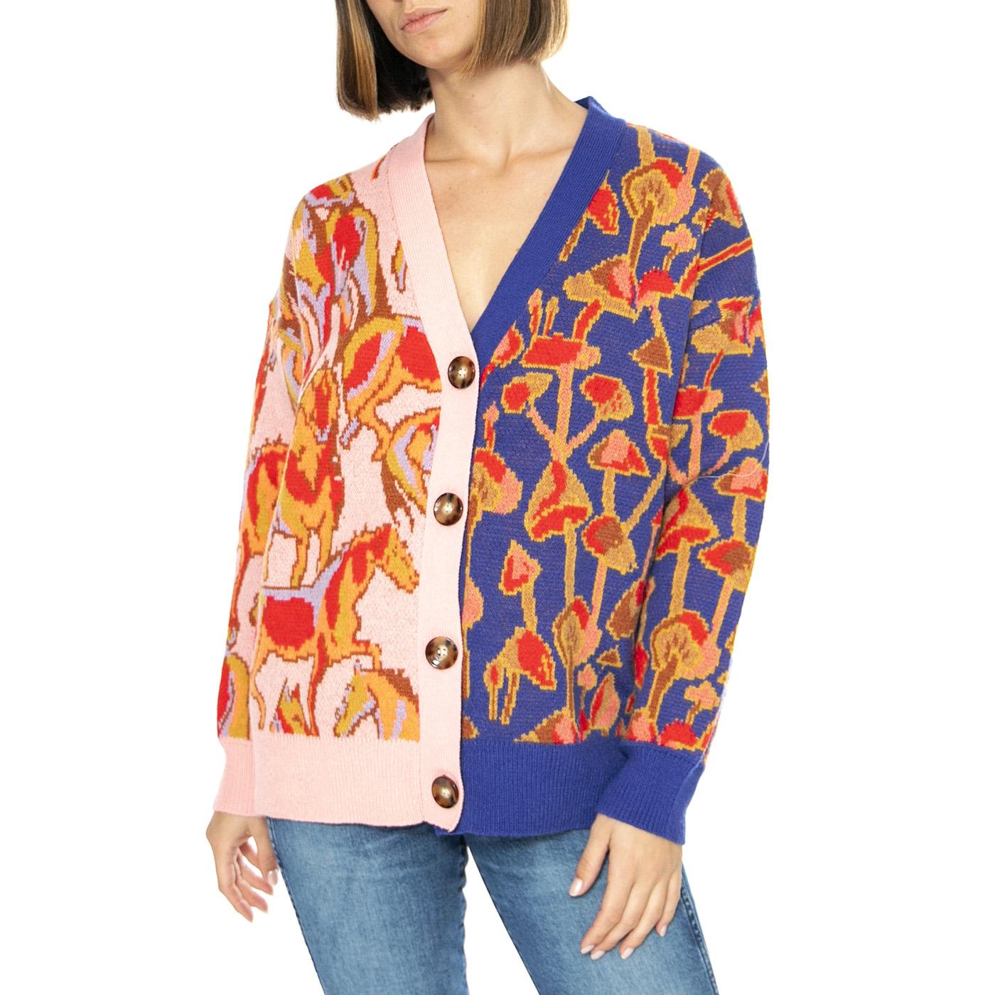 Chaqueta Punto Fantasia - Cardigan Donna Multicolore 15110325  MD'M 