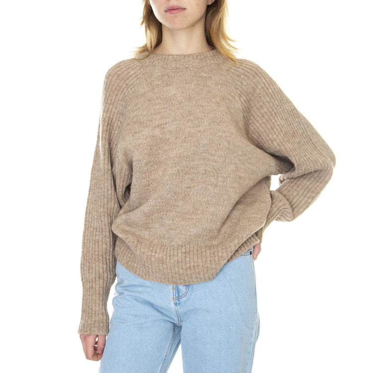 W´s Knit Vanda Oat Alpaca Wool - Maglione Girocollo Donna Beige 330752-034  ELVINE 