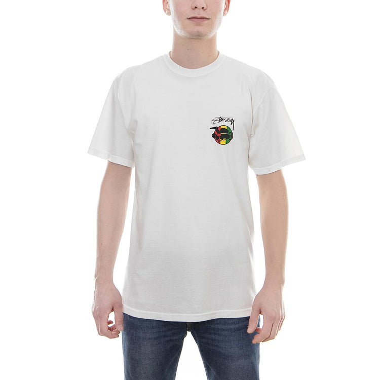 RASTA SK8 PIG. DYED TEE NATURAL 1904239-NATL . STUSSY 