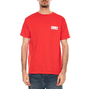 OBEY INDUSTRIES TEE PIGMENT FIERY RED - Maglietta Girocollo Uomo Rossa 167924336 FYR OBEY 