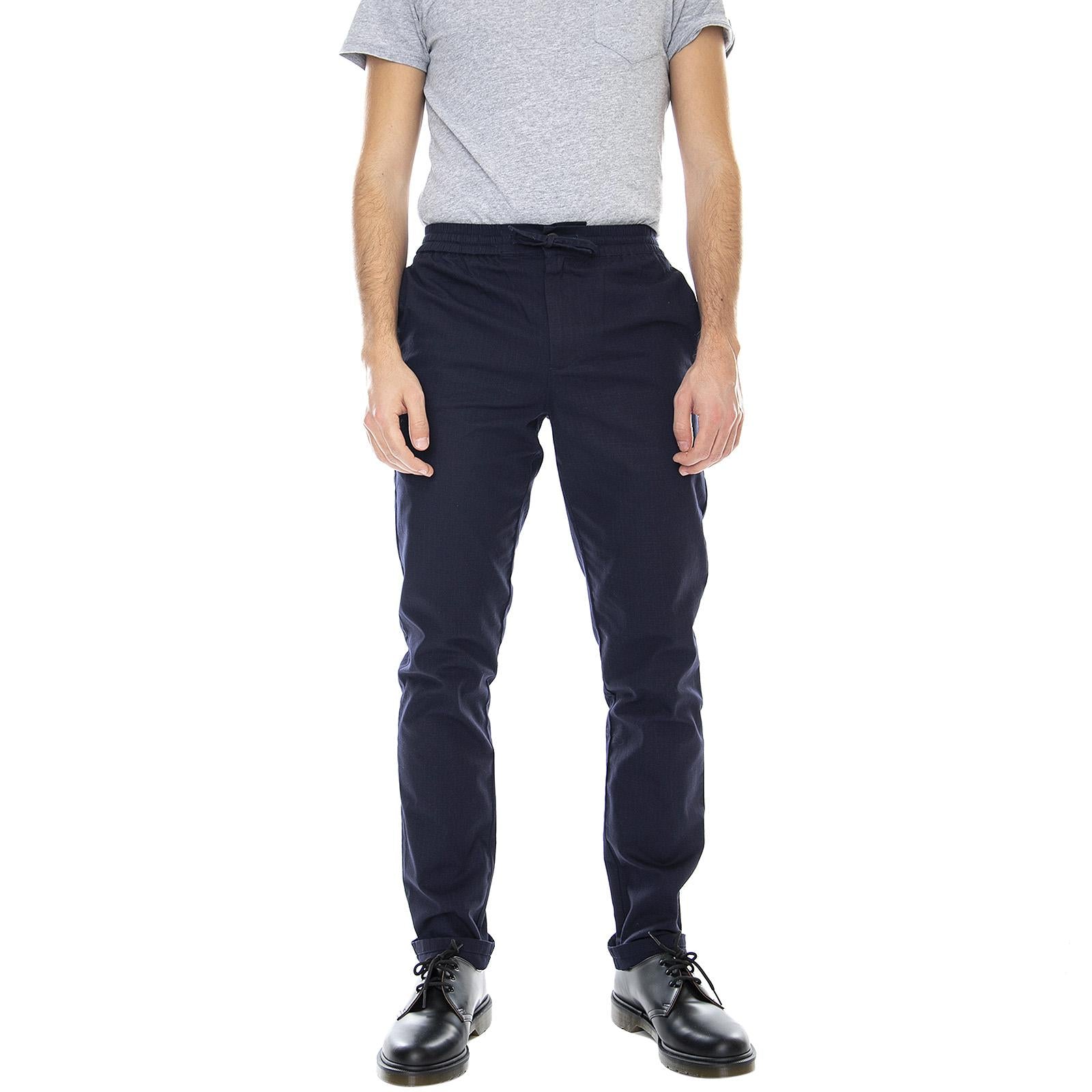 Mens Aske Chino Pants - Indigo Blue - Pantaloni Chino Uomo Blu 160971017-688  MINIMUM 