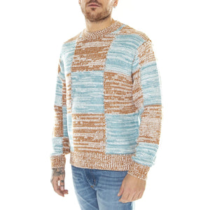 Dominic Sweater Catechu Wood Multi - Maglione Girocollo Uomo Multicolore 151000076-CTU  OBEY 