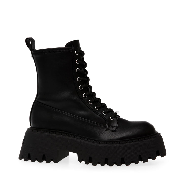 Over-Ride Black Patent - Stivaletti Stringati Donna Neri SMSOVER-RIDE-18  STEVE MADDEN 