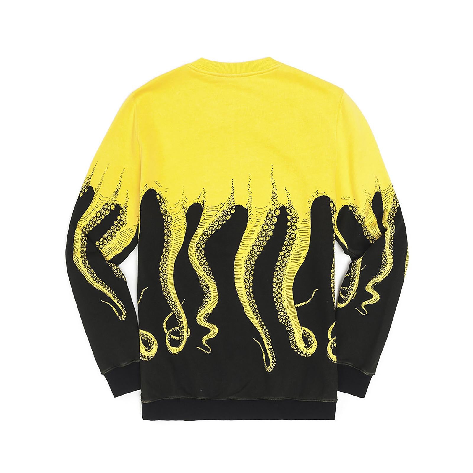 BLACK OCTOPUS Screen Printed YELLOW 113294_4  OCTOPUS 