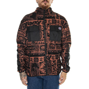Tribe Full Zipper Fleece Rust - Giacca Invernale Uomo Multicolore Tribe Full Zipper Fleece Rust  FUNKY 