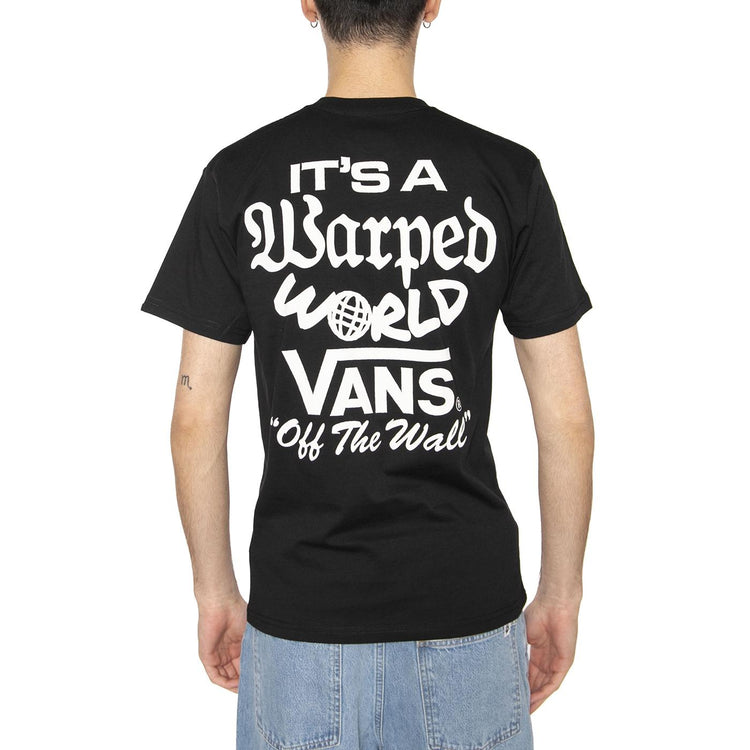 Warped World SS Black - Maglietta Girocollo Uomo Nera VN000M5EBLK1  VANS 