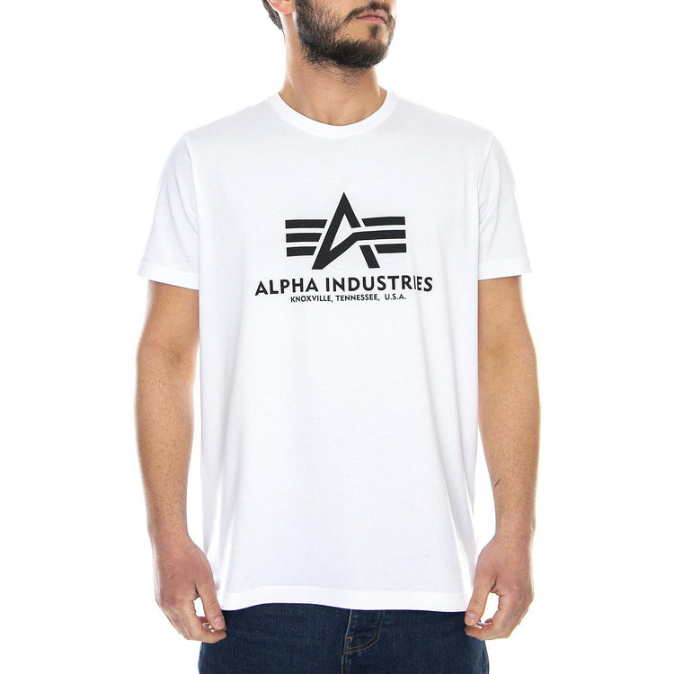 Basic Front - Maglietta Girocollo Uomo Bianca 73974_4  ALPHA INDUSTRIES 