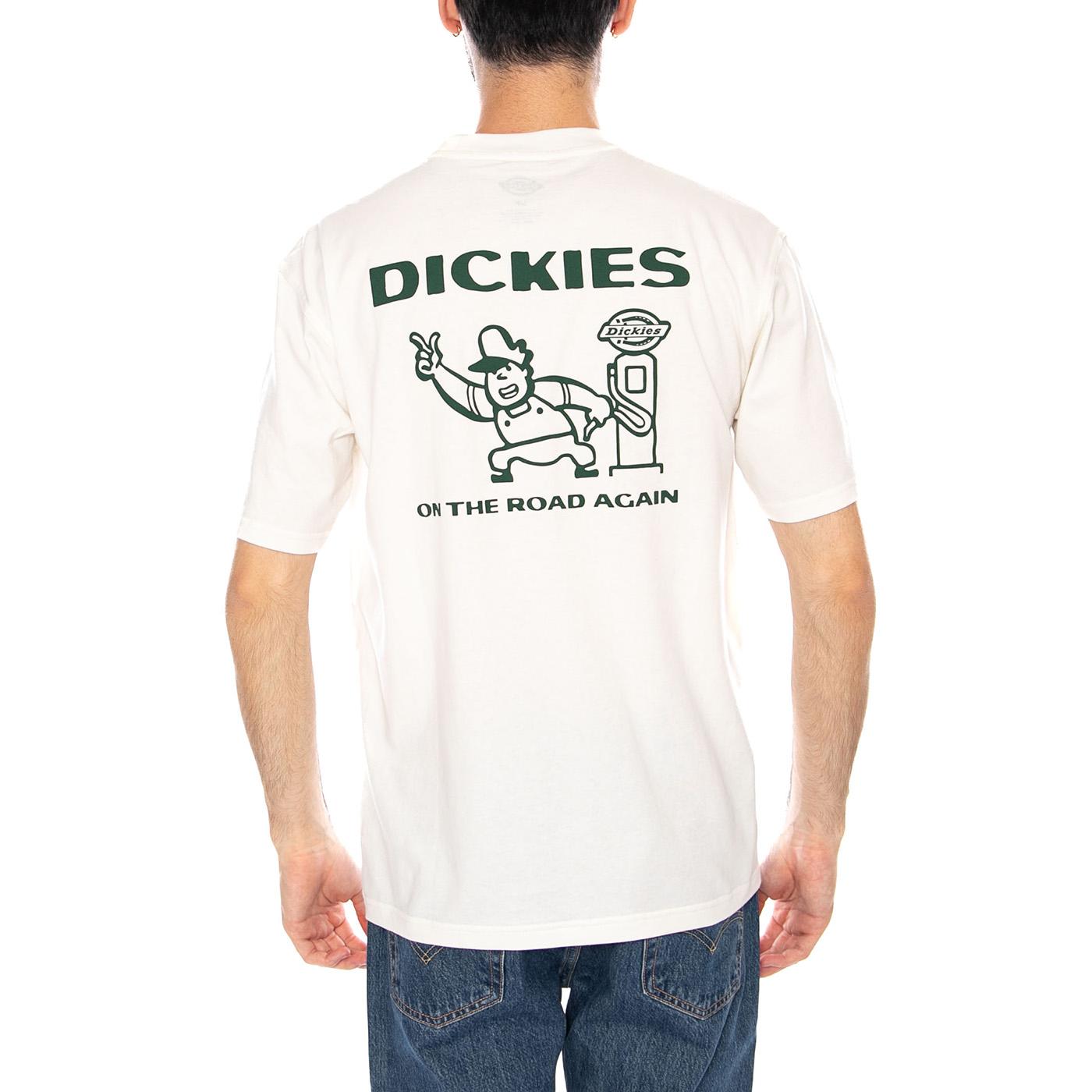 Burns Tee SS Egret - Maglietta Girocollo Uomo Bianca DK0A87QIC481 . DICKIES 