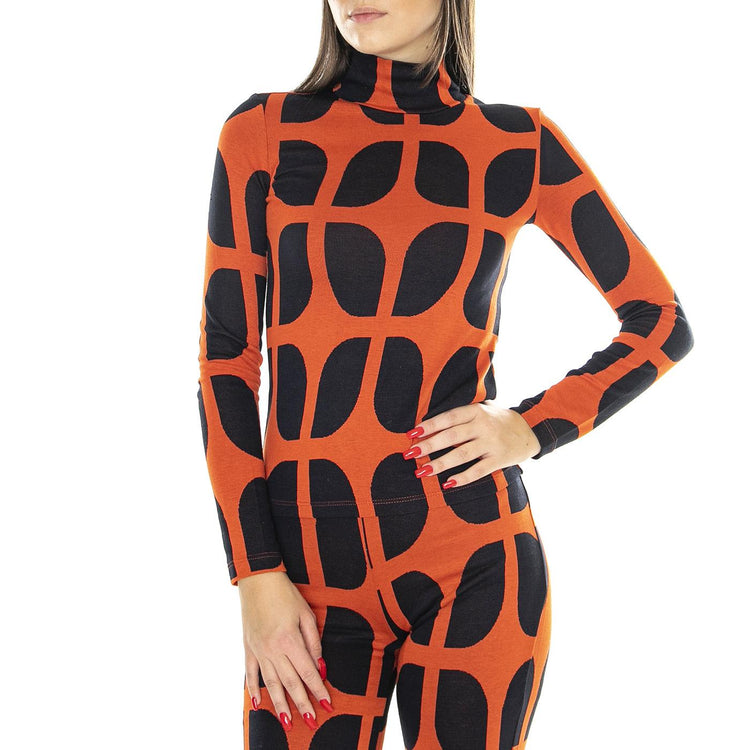 Wallpaper Ellen L/S Top - Maglia Maniche Lunghe Donna Multicolore WTP00153  THINKING 