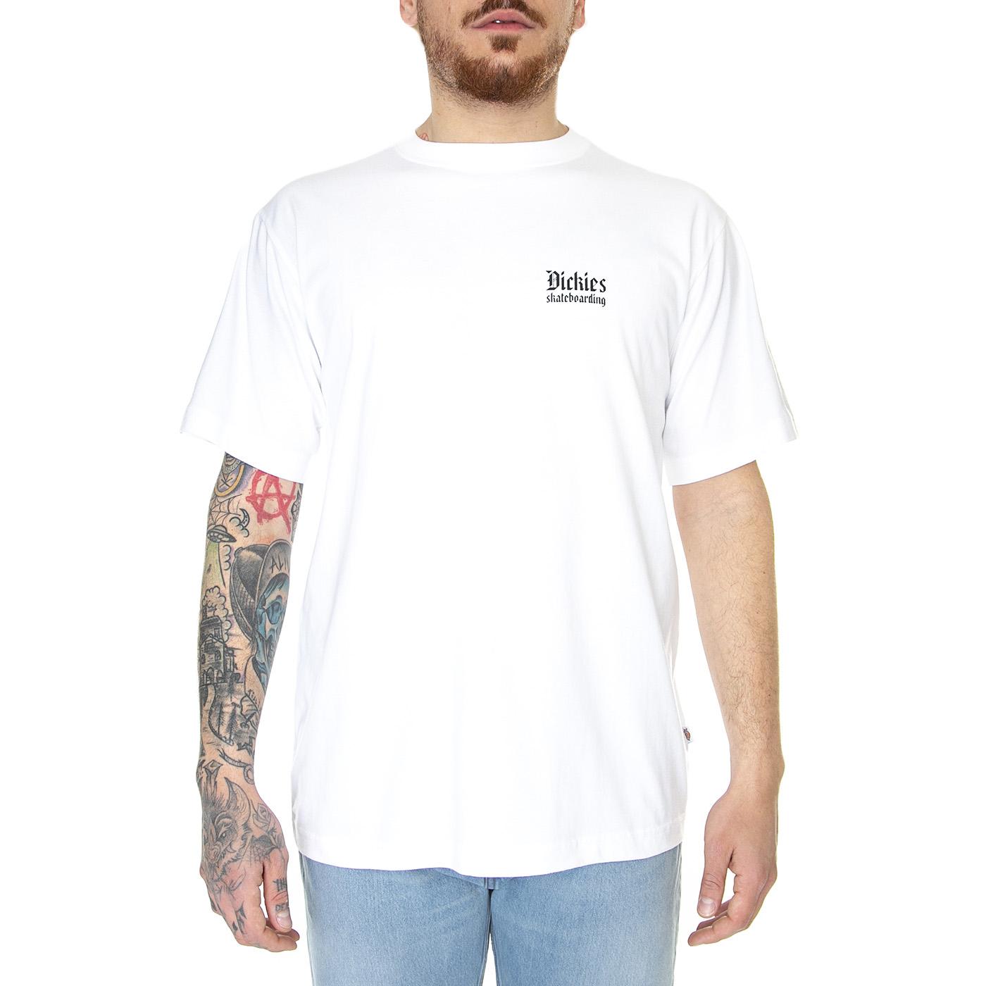 DICKIES Skate Tee White - Maglietta Girocollo Uomo Bianca DK0A4YAKWHX1  DICKIES 