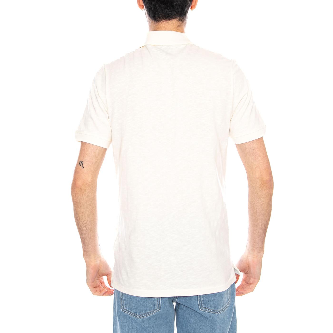 Fine Slub Polo Shirt Ice Cream - Polo Uomo Crema SP2401V Y12 LYLE & SCOTT 