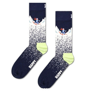 2-Pack Skiing Chalet Gift Set Brown - Set da Due Paia di Calzini Multicolore P001853-BROWN  HAPPY SOCKS 