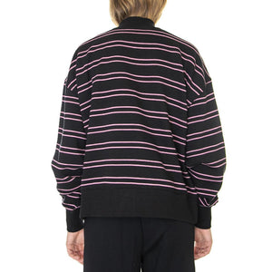 Westover Stripe Sweat Black - Felpa Mezzo Collo Donna Nera / Multicolore DK0A4Y2LBLK1  DICKIES 